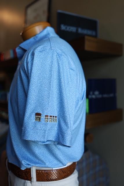 Peter Millar Magnolia Performance Jersey Polo Lake Murray Dam Towers: Cottage Blue