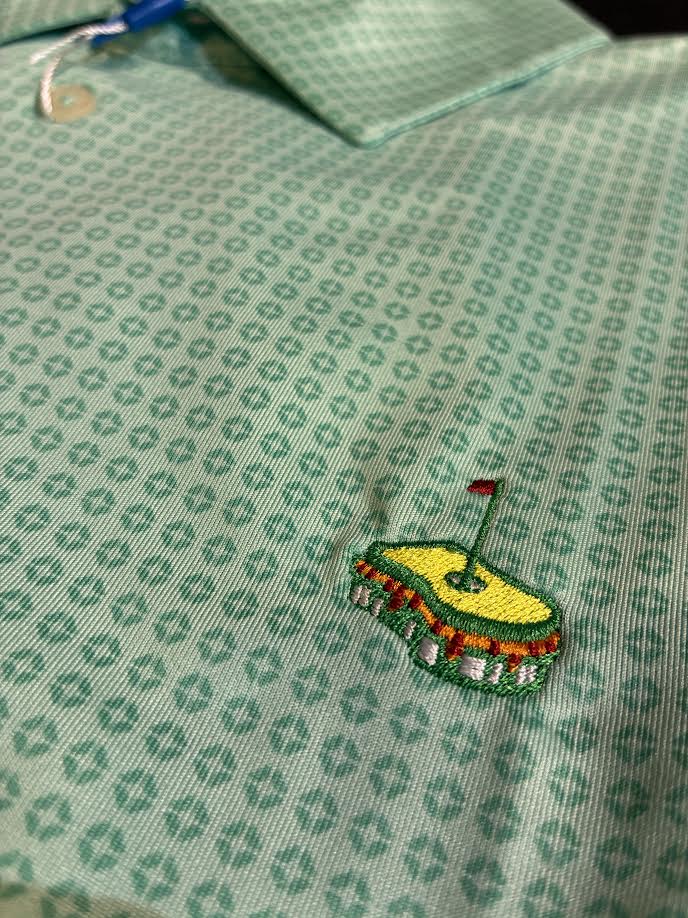 Southern Tide Driver Spring Geo Printed Polo with Pimento Cheese: Garden Grove