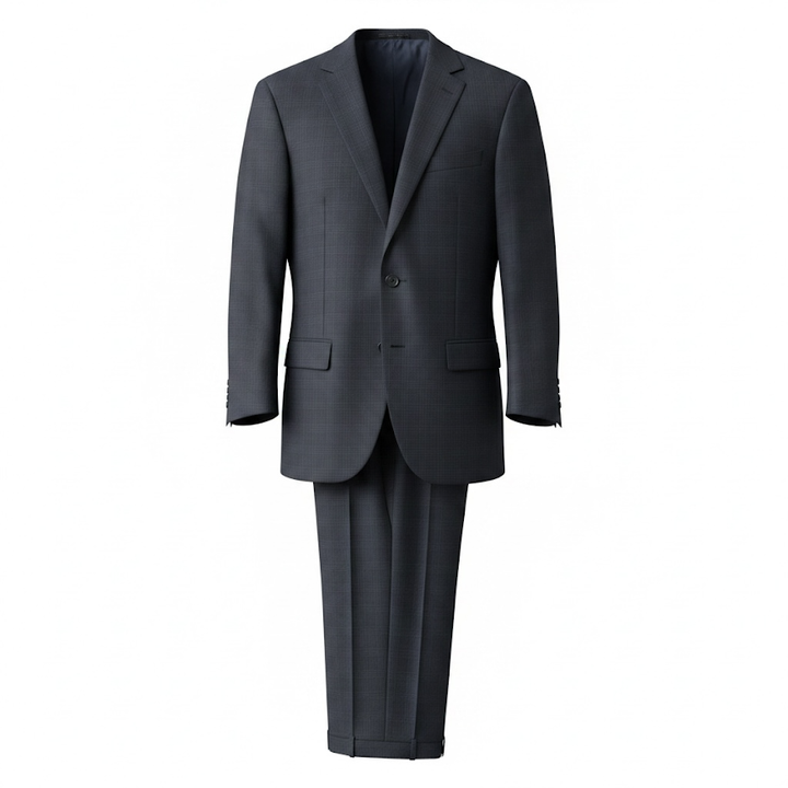 MaxDavoli by MaxMan Zignone Suit: Smal Blue Plaid