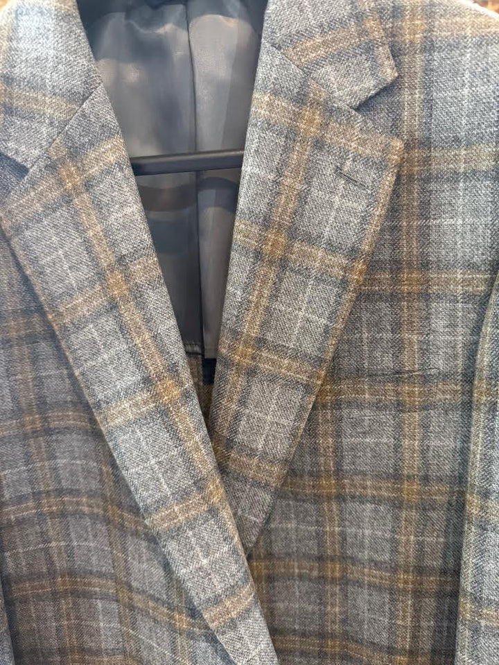 MaxDavoli by Maxman E Thomas Soft Coat: Grey/Tan