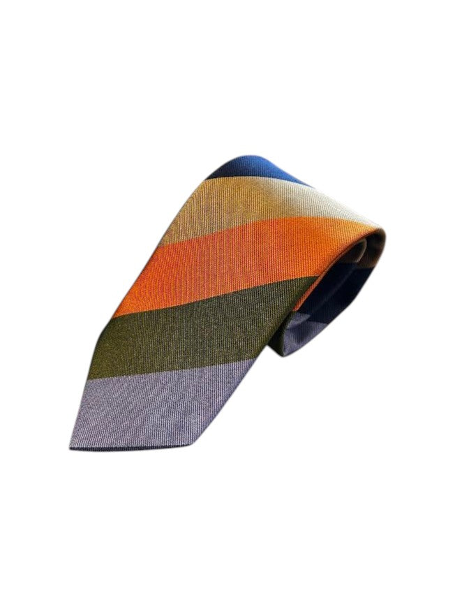 Seaward and Stearn Wide Stripes: Navy, Khaki, Orange, Green, Blue