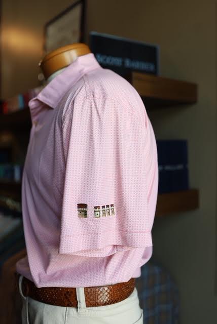 Peter Millar Featherweight Parke Performance Polo Lake Murray Dam Towers: Venetian Pink