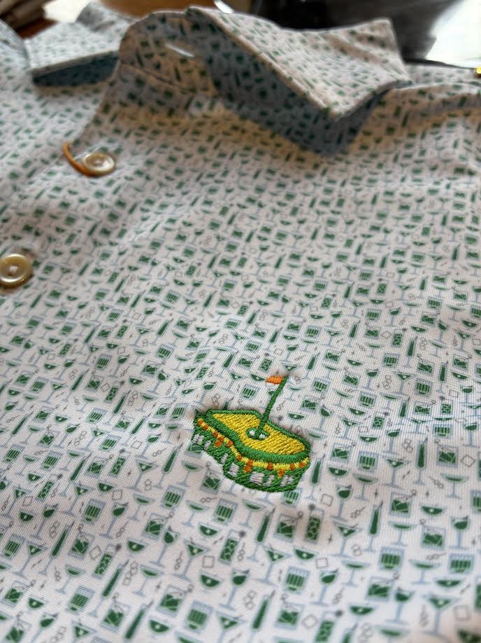 Peter Millar Cheers Performance Jersey Polo with Pimento Cheese: White