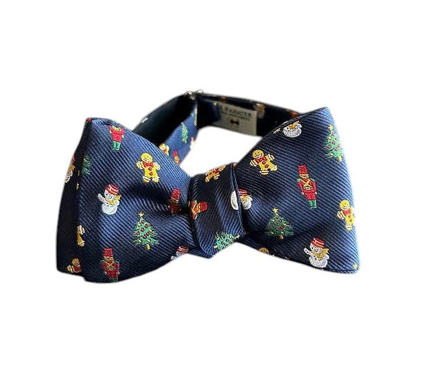 R. Hanauer Navy Holiday Bow Tie