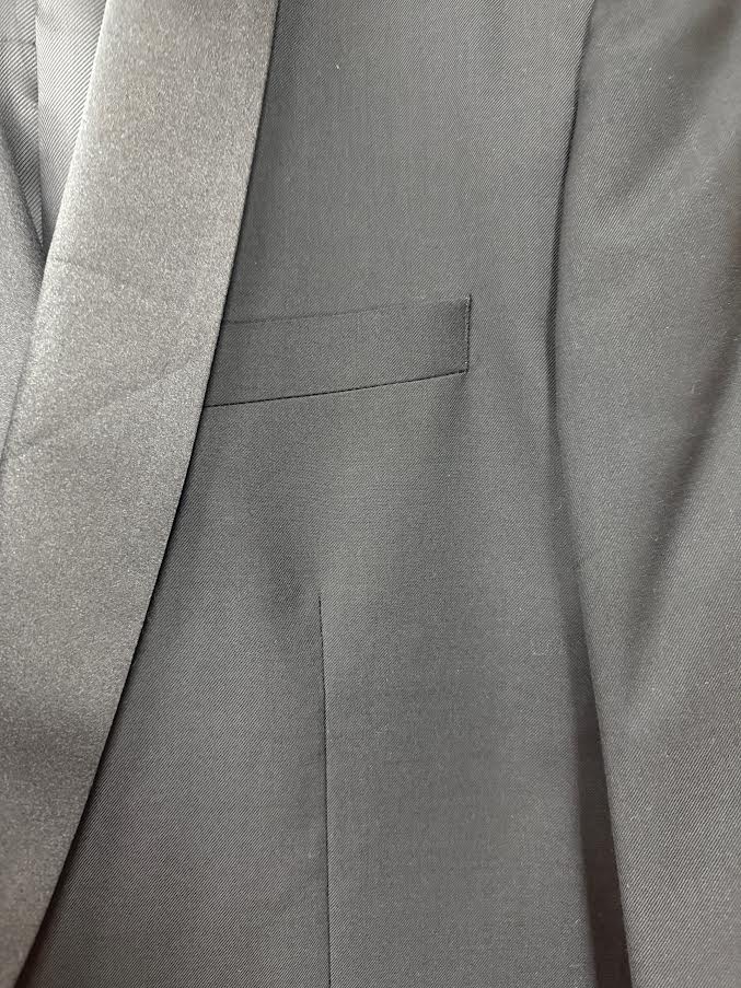 Black Shawl Collar Jacket - 46L