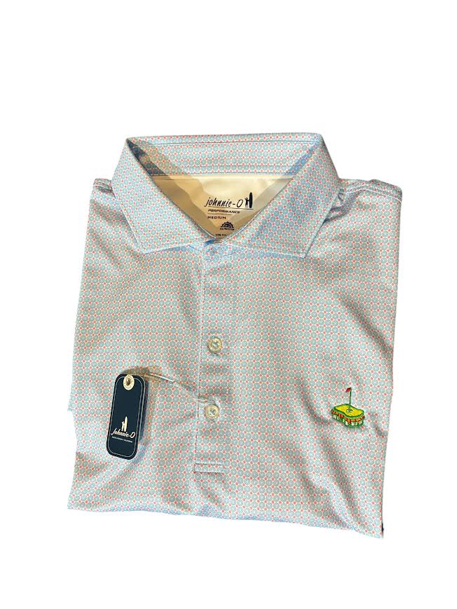 Johnnie-O Performance Jersey Polo - Julio with Pimento Cheese: Maliblu