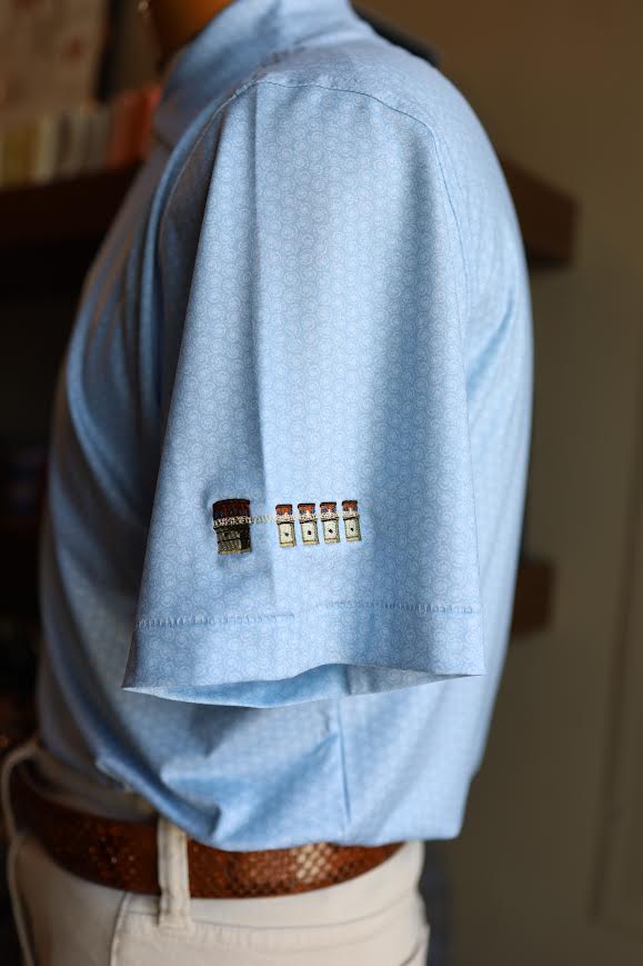 Peter Millar Nautilus Performance Jersey Polo Lake Murray Dam Towers: Stream Blue