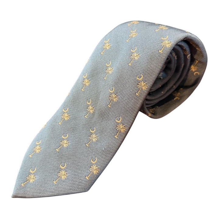 Craig Reagin Palmetto Woven Tie: Light Blue