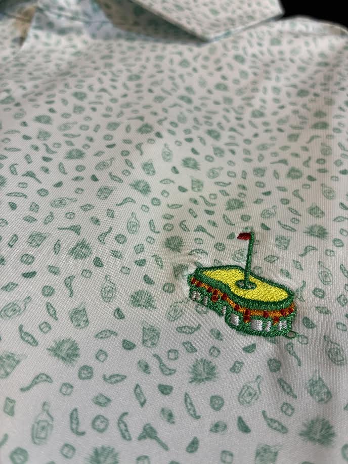 Johnnie-O Barbacoa Performance Jersey Polo with Pimento Cheese: Cilantro