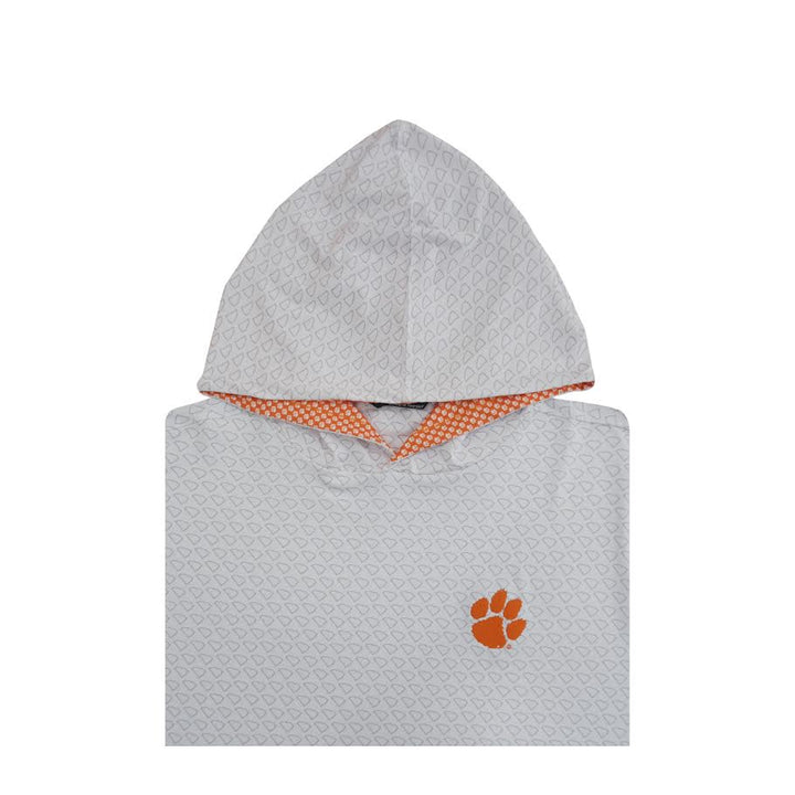 Horn Legend Clemson Unversity State of South Carolina Printed Performance Hoodie: Grey