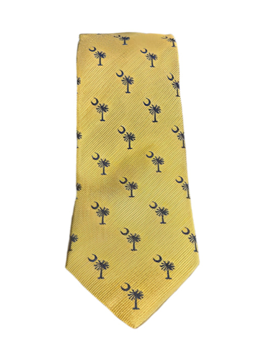 Craig Reagin Palmetto Woven Tie: Yellow