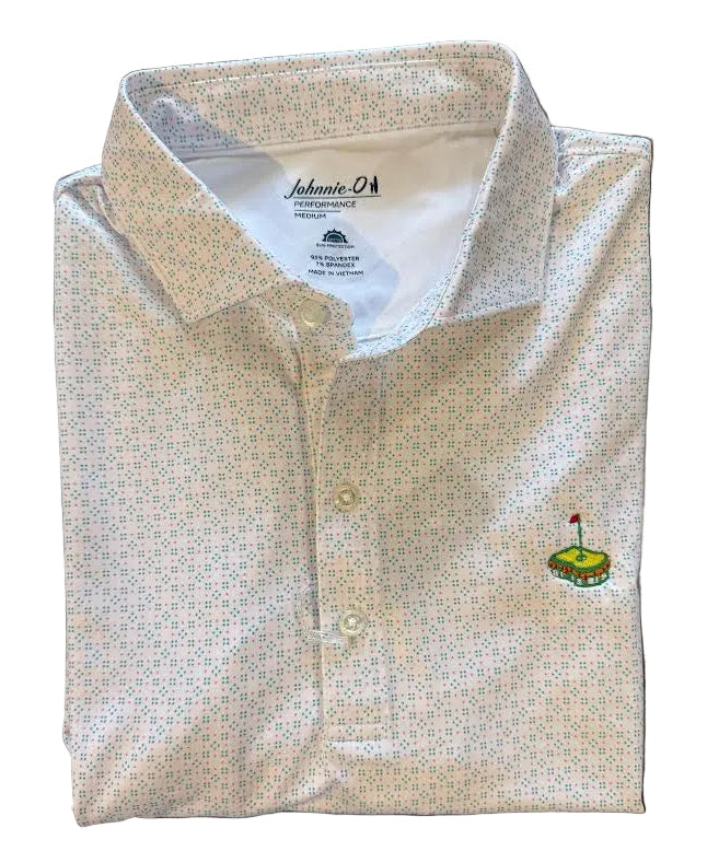 Johnnie-O Performance Jersey Polo - Torres with Pimento Cheese: White