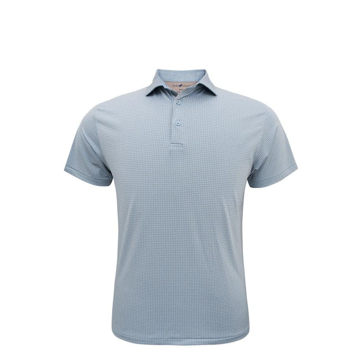 Horn Legend Medallions Performance Polo: Serenity/Sand