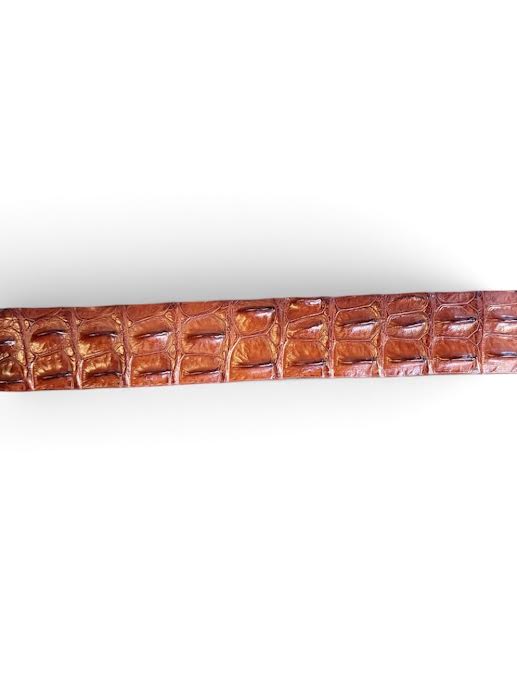 Craig Reagin Genuine Hornback Crocodile Belt: Brown
