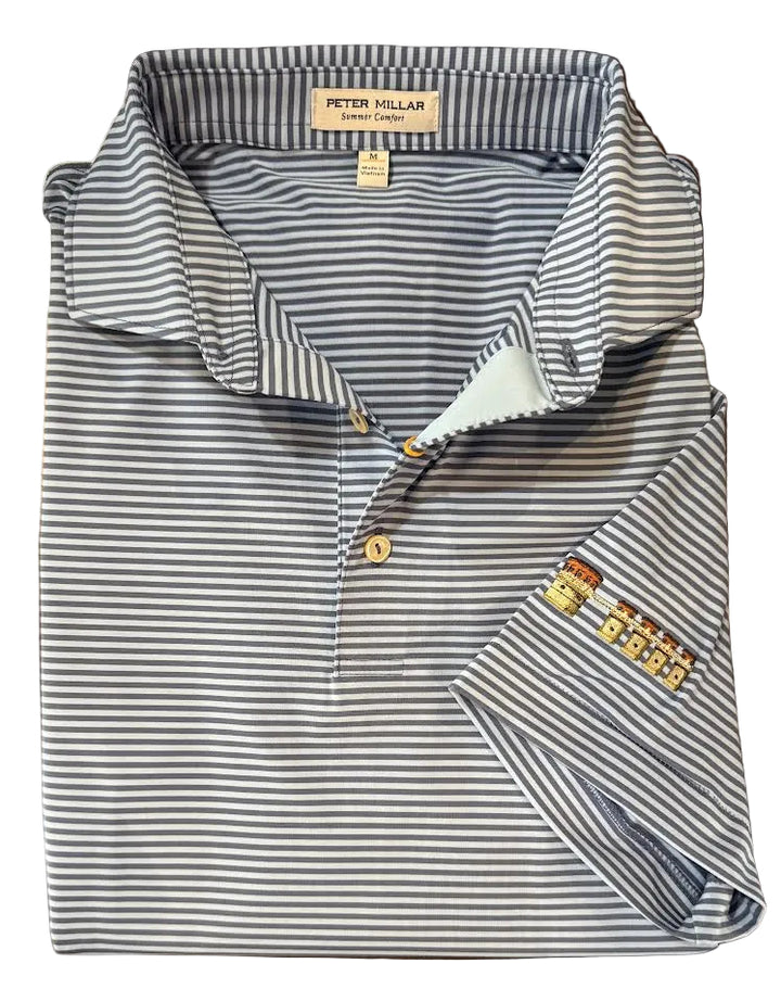Peter Millar Hales Performance Jersey Polo Lake Murray Dam Towers: Bali Blue