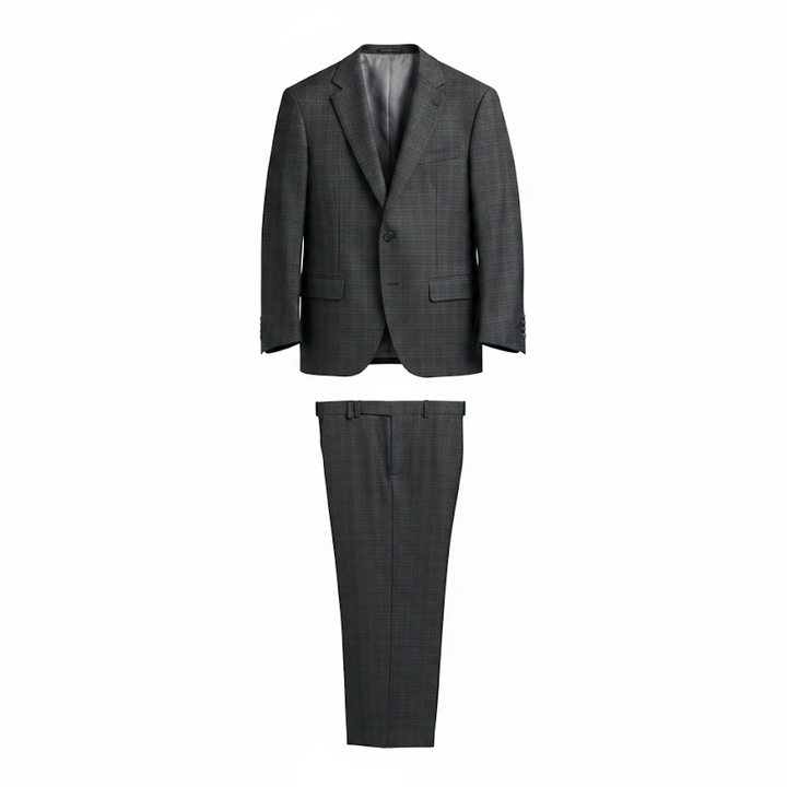 Maxdavoli Suit: Charcoal Mini Window Pane
