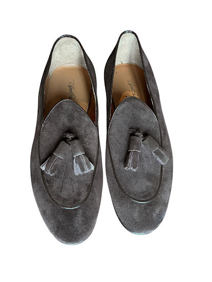Alan Payne Porto Suede Tassel Loafer: Dark Brown