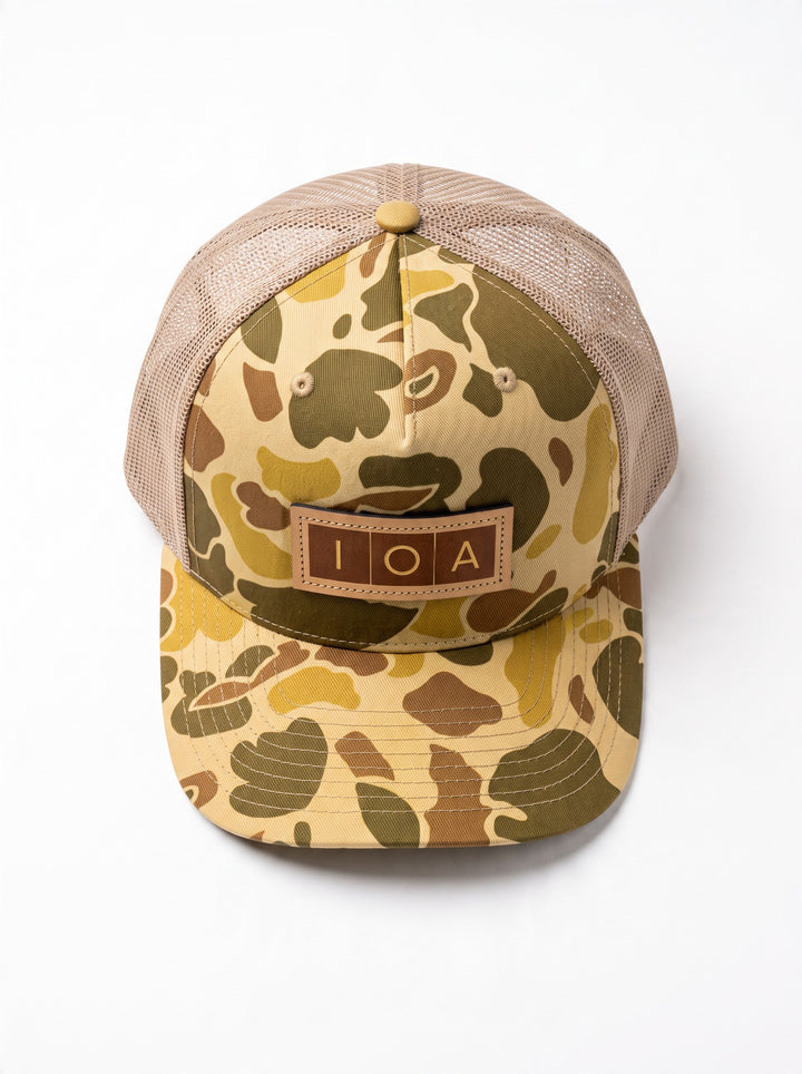 Richardson 112PFP: Harvest Duck Camo with Leather IOA Patch and SC Flag
