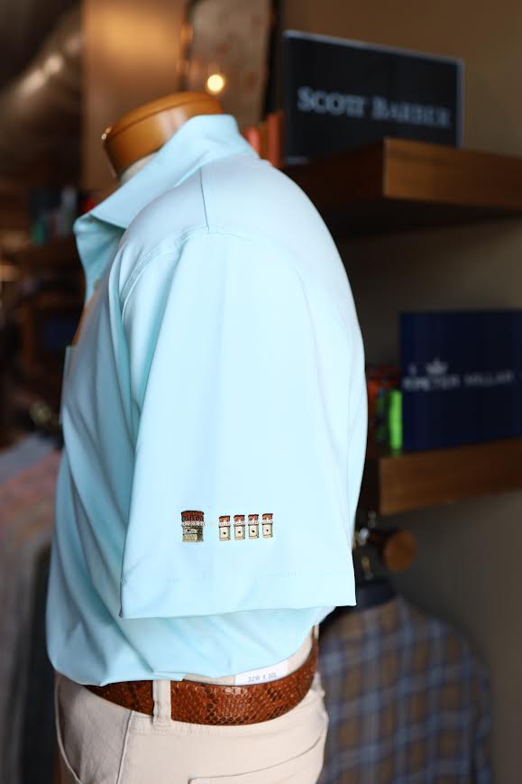 Peter Millar Holden Performance Jersey Polo Lake Murray Dam Towers: Clearwater
