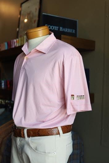 Peter Millar Featherweight Parke Performance Polo Lake Murray Dam Towers: Venetian Pink