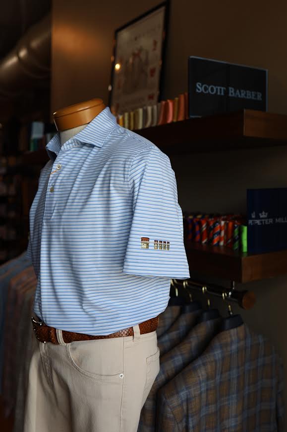 Peter Millar Brooks Performance Jersey Polo Lake Murray Dam Towers: Estate Blue