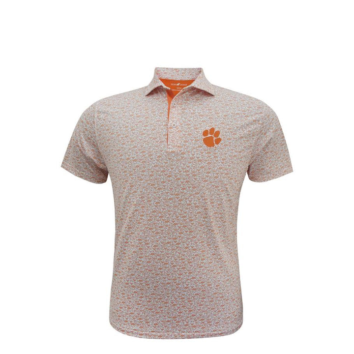 Horn Legend Clemson University Football Plays Polo: White