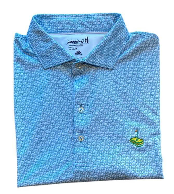 Johnnie-O Performance Jersey Polo - Island Times with Pimento Cheese: Majorca