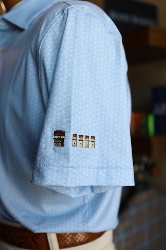 Peter Millar Nautilus Performance Jersey Polo Lake Murray Dam Towers: Stream Blue