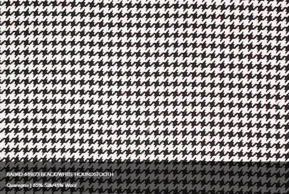 Maxdavoli Quaregna Coat: Black/White Houndstooth