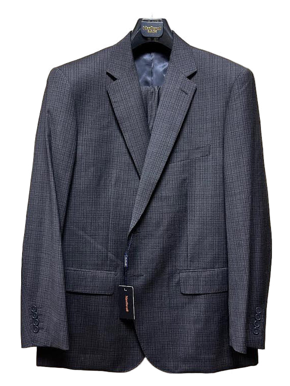 Maxdavoli by Maxman Suit: Navy Check