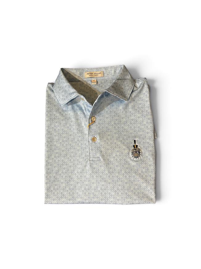 Peter Millar The Citadel Bases Loaded Performance Jersey Polo: Pale Blue