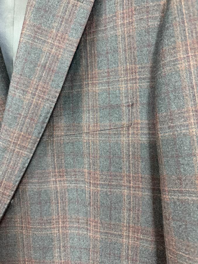 Maxdavoli by MaxMan Green Plaid Suit