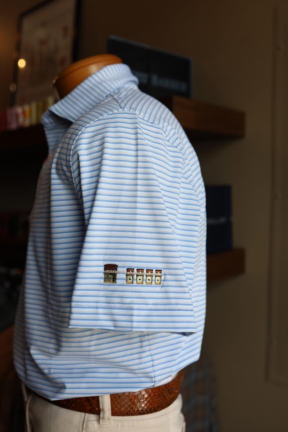 Peter Millar Brooks Performance Jersey Polo Lake Murray Dam Towers: Estate Blue
