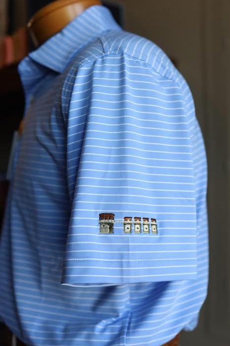 Peter Millar Oaks Performance Jersey Polo Lake Murray Dam Towers: Estate Blue