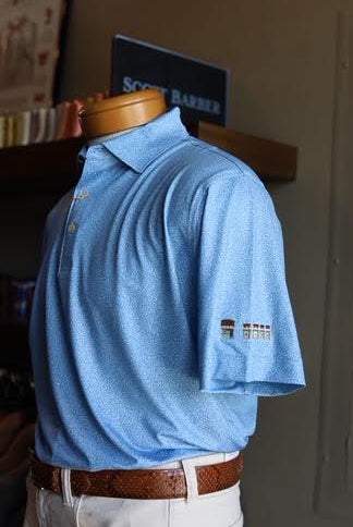 Peter Millar Magnolia Performance Jersey Polo Lake Murray Dam Towers: Cottage Blue