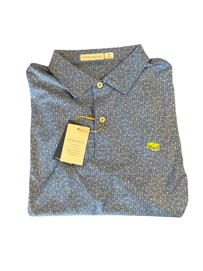 Peter Millar Featherweight Headcovers Performance Polo with Pimento Cheese: Windsor Blue