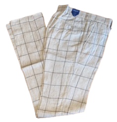 Ballin Linen Windowpane Dress Pant: Khaki