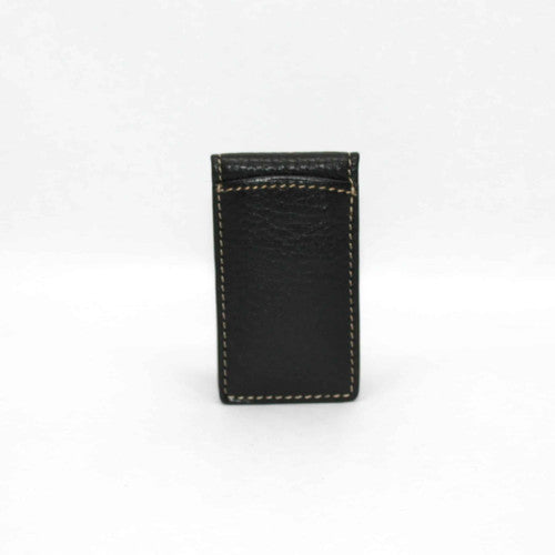 Torino Tumbled Glove Magnetic Money Clip- Black