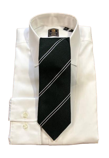 Seaward and Stearn Stripe Tie: Green/Navy