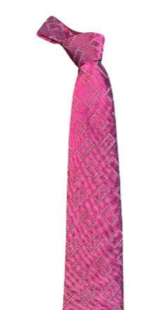 Seaward and Stearn Geometric Rectangles Tie: Magenta