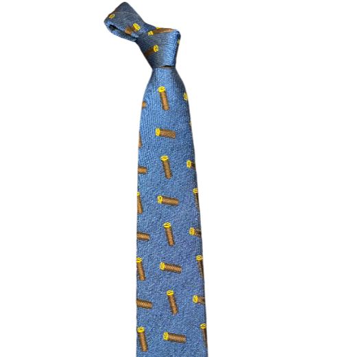 Seaward and Stearn Shotgun Shells Tie: Teal