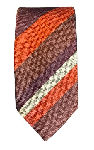 Seaward and Stearn Wide Stripe Tie: Shades of Red