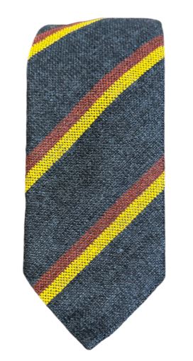 Seaward and Stearn Stripe Tie: Mustard/Red