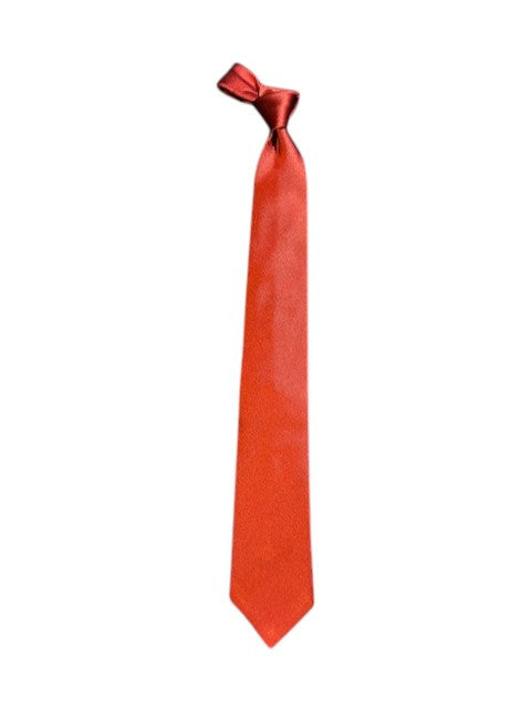 Bob Goodman Solid Silk Necktie: Red