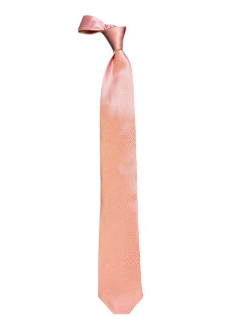 Bob Goodman Solid Silk Necktie: Bubble Gum Pink