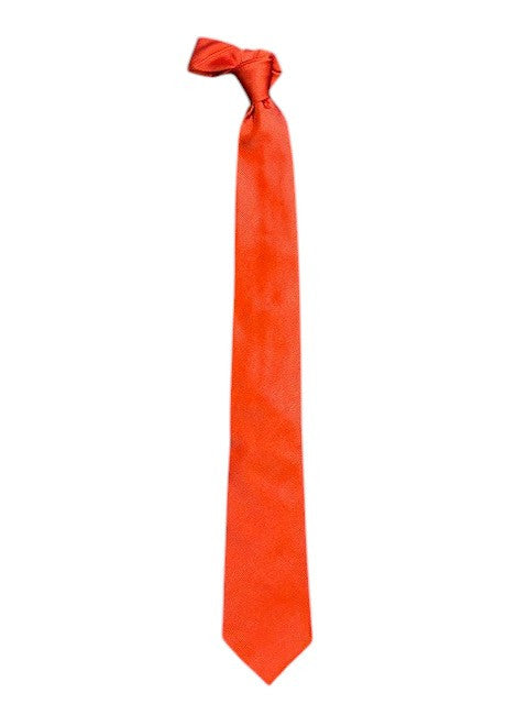 Bob Goodman Solid Silk Necktie: Coral