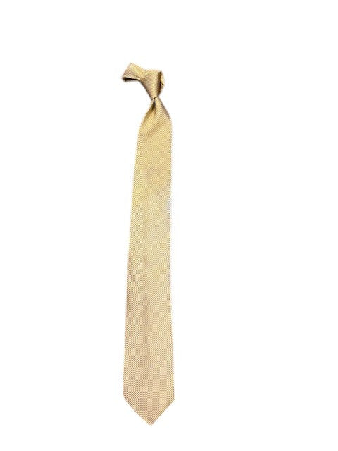 Bob Goodman Small Tick Necktie: Yellow