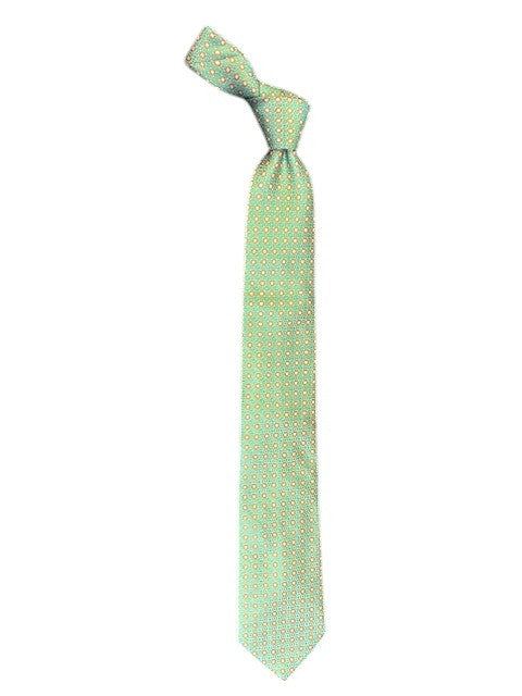 Bob Goodman Geometric Square Necktie: Green