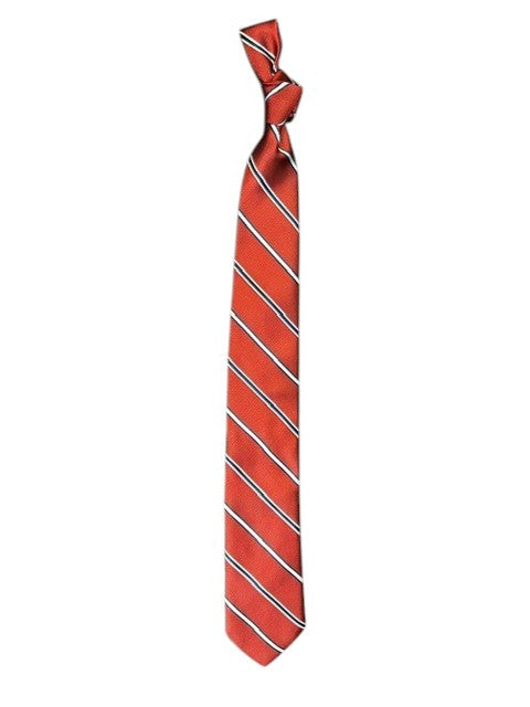 Bob Goodman Stripe Necktie: Red/Navy/White