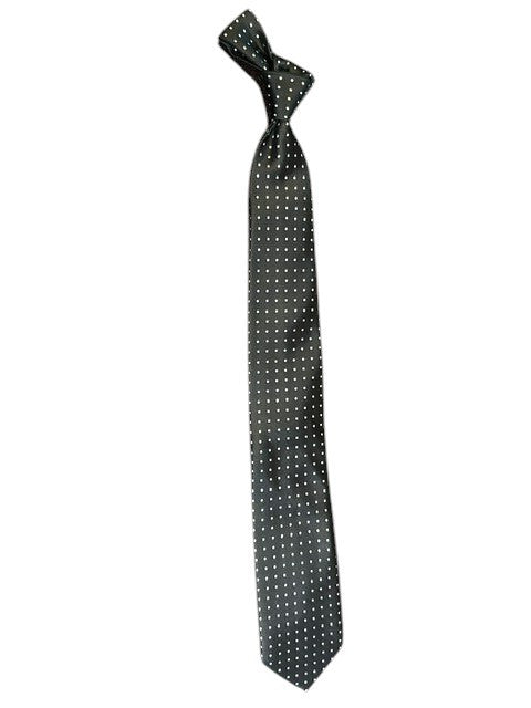 Bob Goodman Dot Necktie: Black